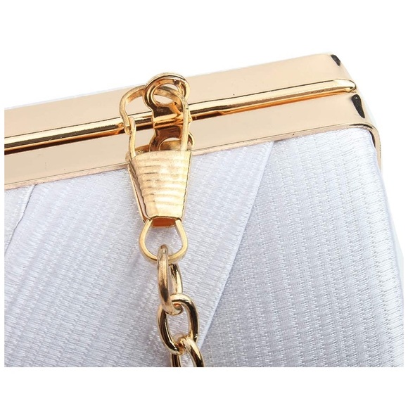 White Tassel Evening Clutch - Picture 3 of 6